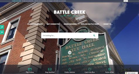 City website screenshot